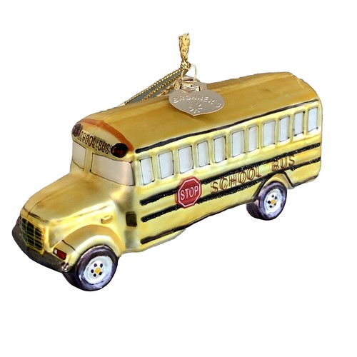 Yellow school bus christmas - yellow,