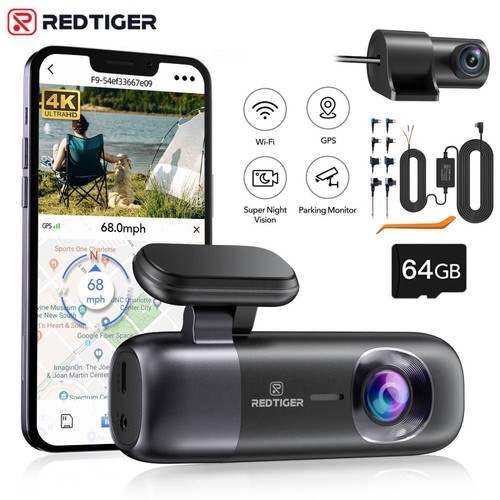 Redtiger dash cam front and - cam,