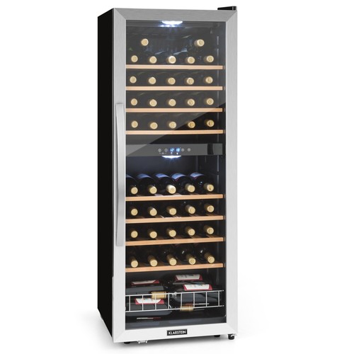 Wine cooler fridge dual zone - wine,