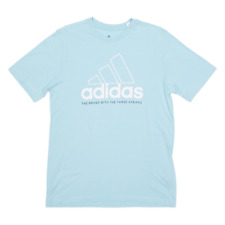 ADIDAS Mens T-Shirt Blue Crew