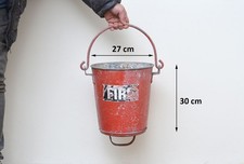 old vintage metal red fire