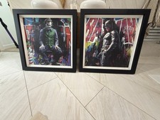 Batman and Joker Limited Edition Print by Zinsky Hand Signed 