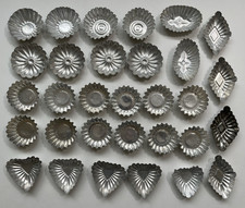 31 Vintage Mini Metal Fluted
