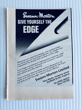 Vintage Print Ad 1987 Swann Morton Precision Blade England 6x4