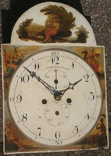 Day longcase clock - day,