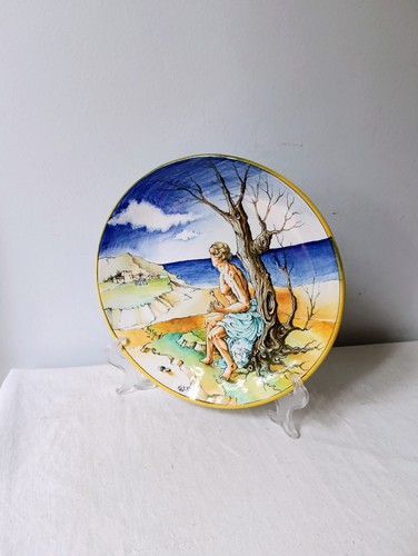 Historian majolica plate