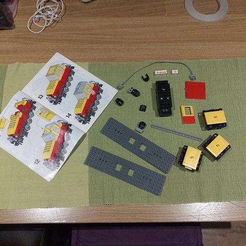 Lego train items and - , motor