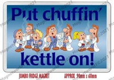 RETRO TETLEY TEA  ADVERT - TETLEY TEA FOLK  NEW JUMBO FRIDGE MAGNET OR KEYRING 