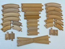 Wooden Train Track Set Of X30