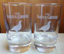 2 FAMOUS GROUSE ETCHED WHISKY