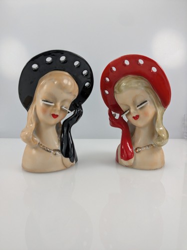 Vintage lady head vase rare - head,
