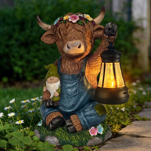 Highland cow garden ornaments - highland,