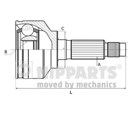 Driveshaft joint j2828006 - driveshaft,