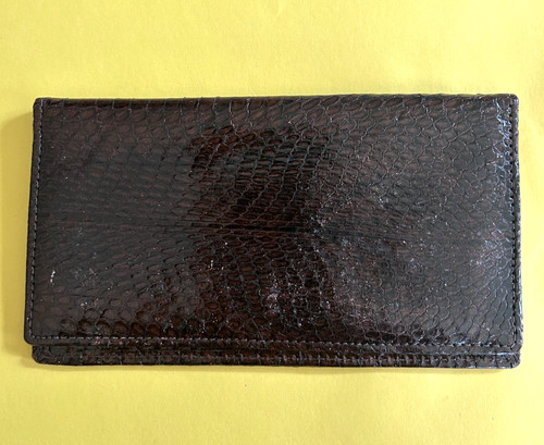 Python snakeskin long bifold - python,