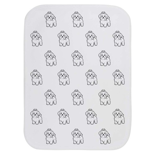 Havanese dog baby burp - 'havanese, cloth