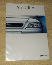 Opel Astra Mk4 1998 models GL, Club, Sport Hatch & Estate brochure English text