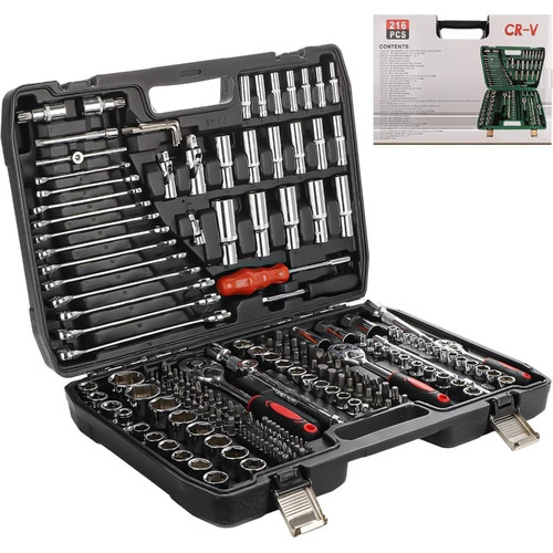 216 piece ratchet socket - 216,
