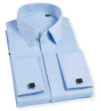 Mens Cotton Shirt Light Blue