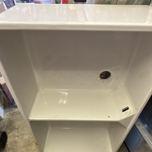 White kitchen single basin - white,