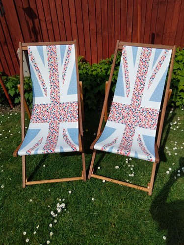 Pair union jack patterned - of,