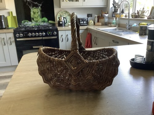 Vintage woven twig basket for - woven,
