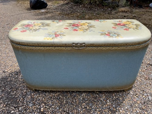 Vintage ottoman storage chest - vintage,