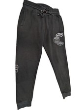 Mercier Black Jogger Activewear Trousers Drawstring Waist - Size L