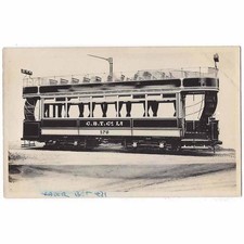 CITY of BIRMINGHAM TRAM Co Open Top Tram, Plain Back RP Postcard