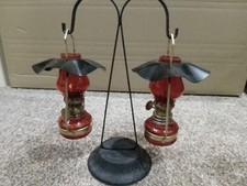 Mini table top twin lamp standard oil lamps