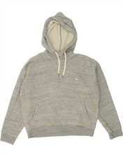 JACK WILLS Womens Oversized Zip Neck Hoodie Jumper UK 16 Large  Grey BV64