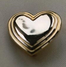The Variety Club Gold Heart Pin Badge 1992 Heart Indent