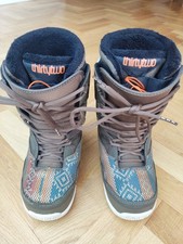 Women's Ladies Snowboard Boots Thirty Two 32 Size Uk5 Brown Aztec. Burton Vans
