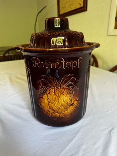 Vintage rum pot jar - vintage,