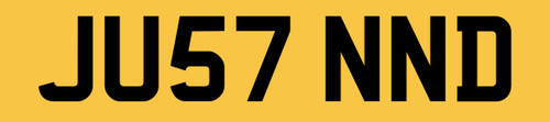 Justin private number plate