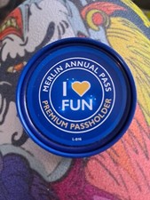 Merlin Annual Pass Premium Passholder I Love Fun Pop Badge