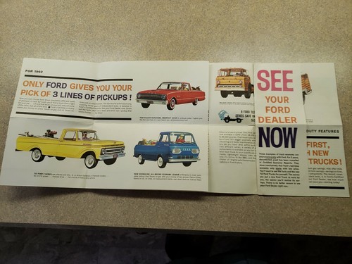 All 1962 ford trucks mailer - 1962,