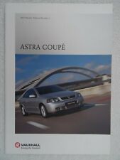 Vauxhall Astra Coupe brochure 2001 - Edition, Bertone Edition, Turbo Edition.31p