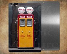 Old Shell Fuel Pumps   8" x