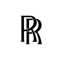 Rolls Royce gold foil logo /