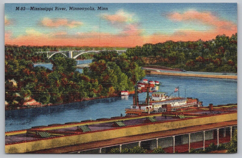 Postcard federal barge lines - 'federal, lines'