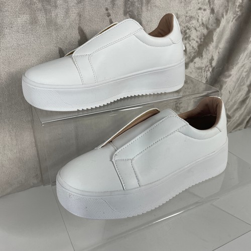 Ella white platform slip - platform,