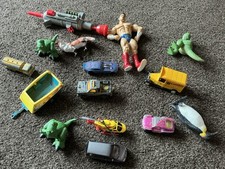 TOYS MIXTURE JOB LOT TOY STORY , DIECASTS ,WRESTLER ,KING PENGUIN AS PICS