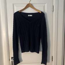 Hollister Navy Blue Cable Knit