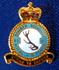 RAF LAPEL BADGE 83 BOMBER