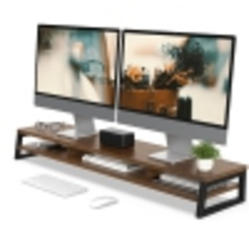 Monitor stand in dual - monitor,