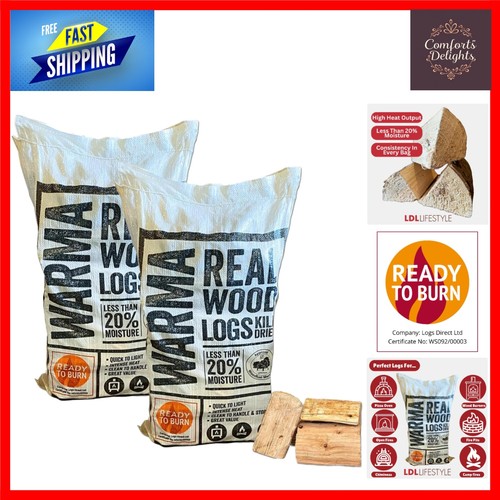 Kiln dried softwood logs mixed - kiln,
