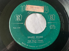 The Blue Tones, Shake Shake 7" vinyl, 1957
