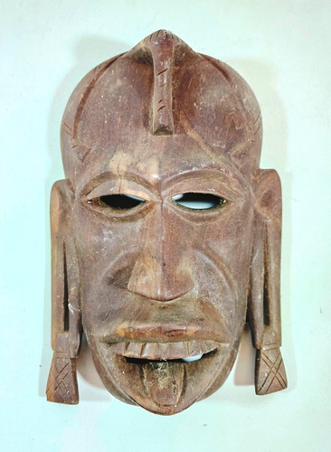 Vintage hand carved hardwood - carved,