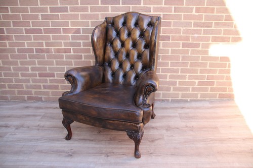 Vintage chesterfield wingback - vintage,