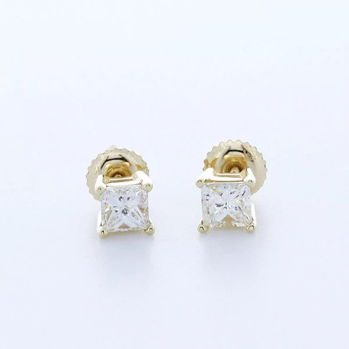 Solid 14k gold stud earrings - solid,